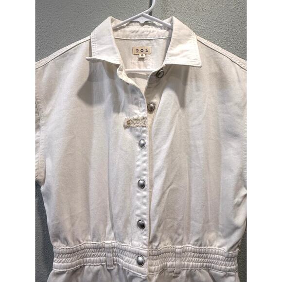 POL Shorts Romper One Piece Demin Jumpsuit - Picture 4 of 8